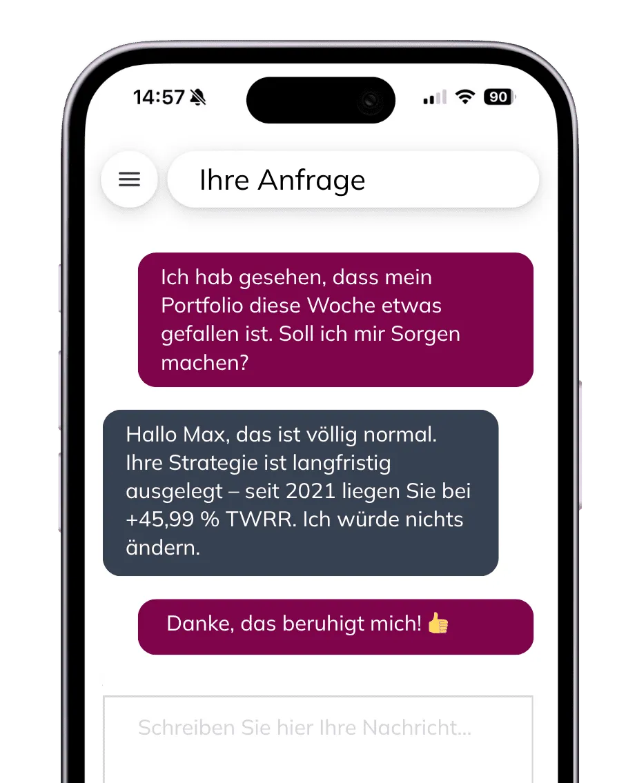 Ihr Vermittler. Immer eine Nachricht entfernt.