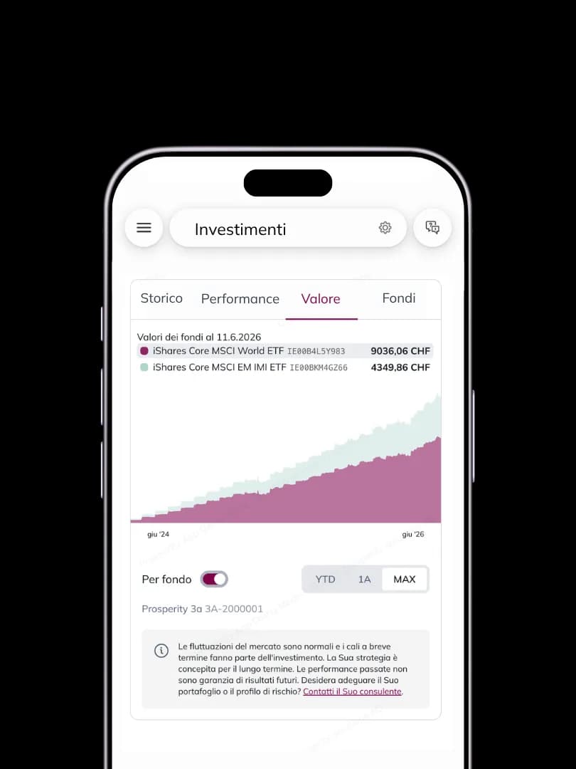 Allocazione dei fondi nell'App e portale clienti